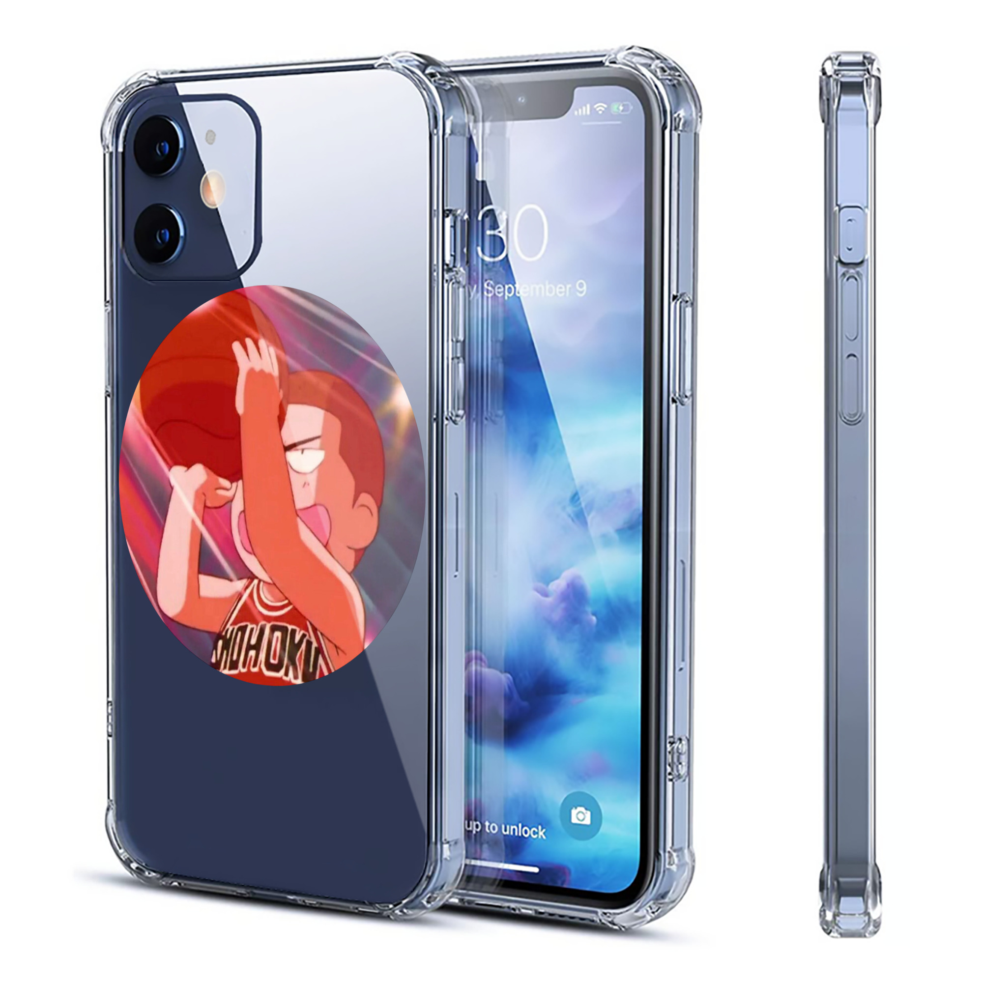 （画像用） SLAM DUNK／スラムダンク 【iPhone 12シリーズ対応】透明スマホケース（クリアソフトケース）